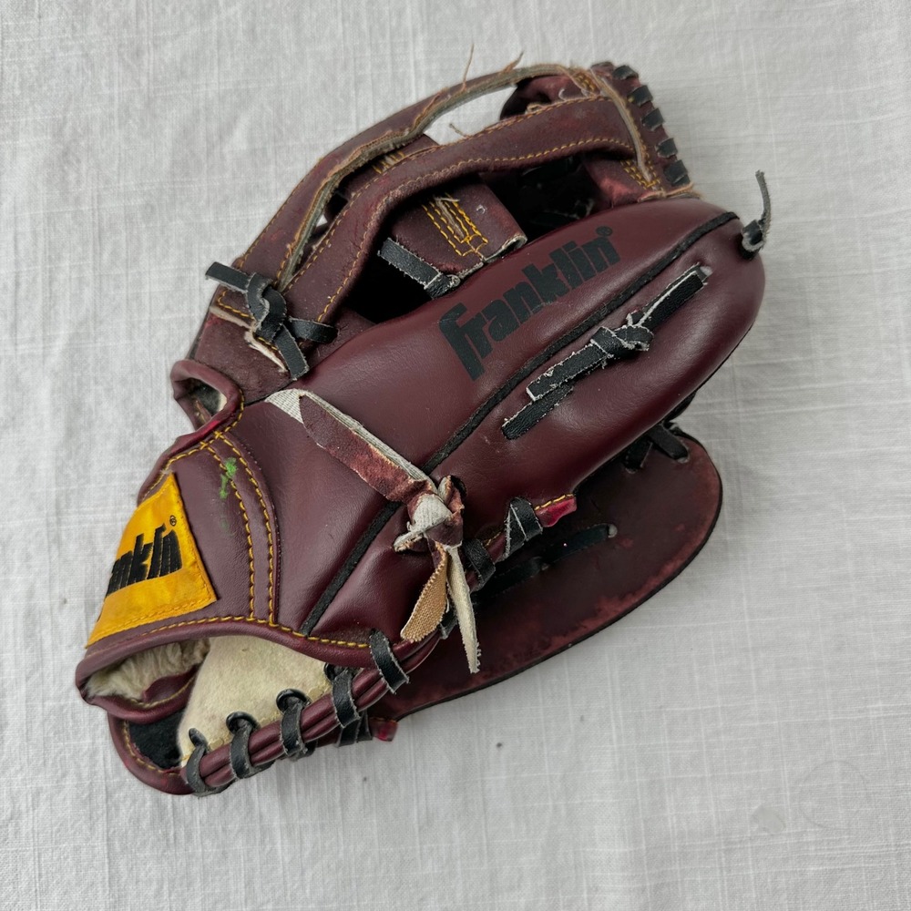 Franklin Baseball Glove‎ Leather Laced Kids Youth Sport RHT 10 1/2